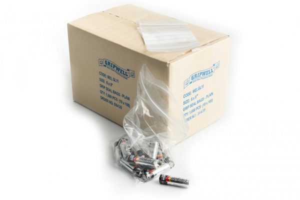 Polythene gripseal bags, polythene packaging