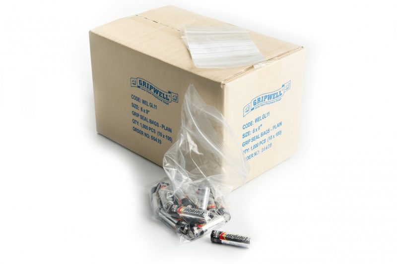 Polythene gripseal bags, polythene packaging