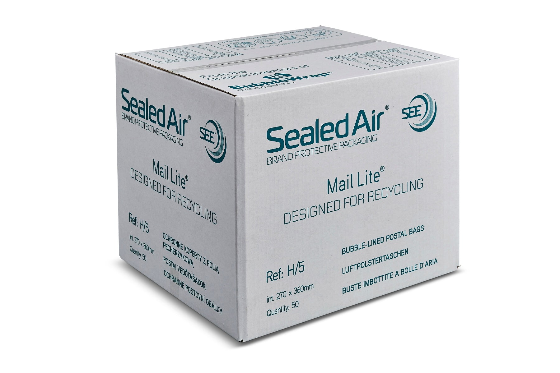 sealed air maillite bubble lined envelopes, protective packaging