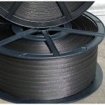 polypropylene hand strapping black 12mm