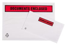document pouches, document wallets, documents enclosed, transit packaging
