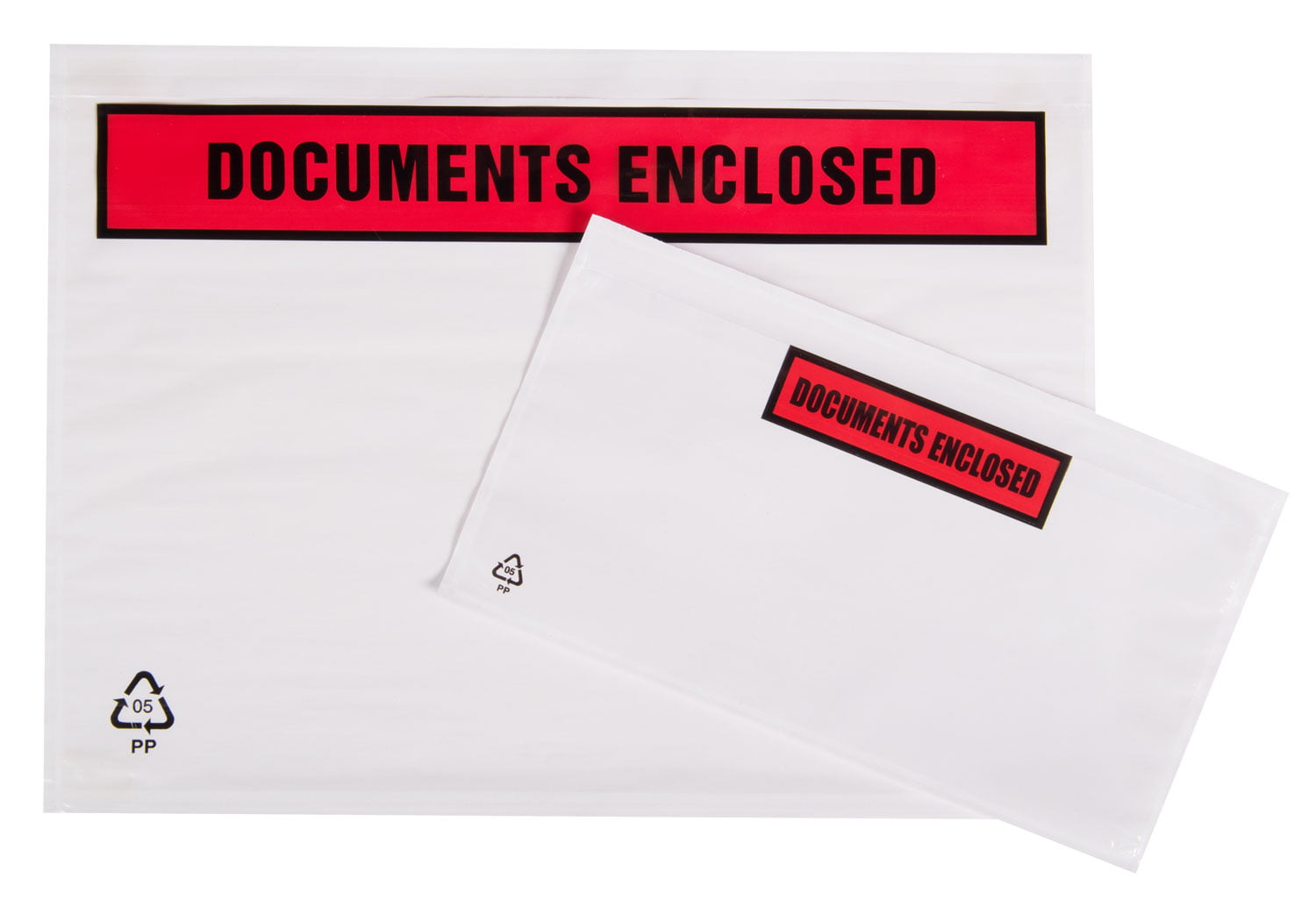 document pouches, document wallets, documents enclosed, transit packaging