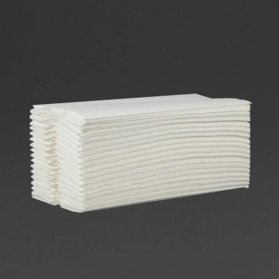White Luxury Paper Hand Towels C-Fold 230mm x 310m 2 Ply (Pack of 15)