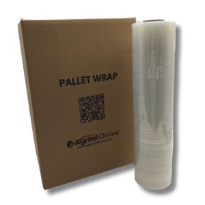34mu 400mm x 200m Cast Flush Core Clear Hand Pallet Wrap Super Heavy Duty