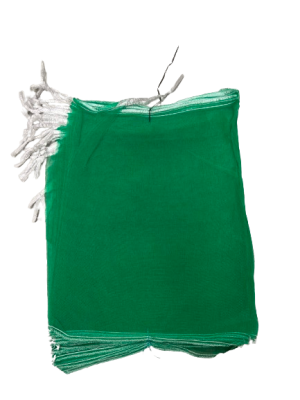 Flat lay Monofilament bags, green