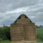 Toptex Square bales being covered