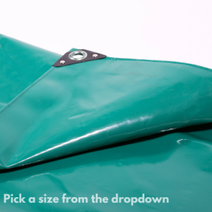 Heavy Duty Green Tarpaulin 650g/m² Various Sizes