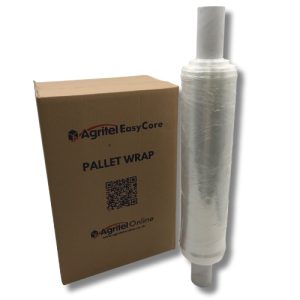 6mu 400mm x 600m x PRE-STRETCH Extended Core Clear Hand Pallet Wrap