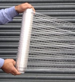 Ventilated Hand Applied Pallet Wrap 420mm x 300m Extended Core