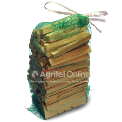 Monofilament Net Bag 37cm x 57cm (14.5″x22.5″) Green – pack of 100